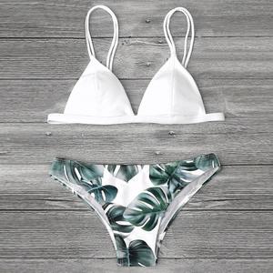 Leaf Print Bikini Set